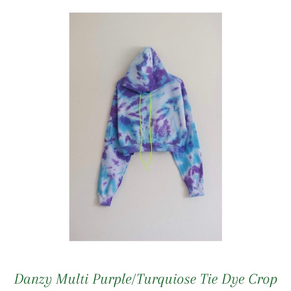 Danzy multi tie dye crop